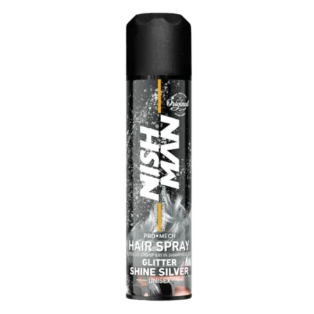 LACA color GLITTER PLATA 150ML NishMan