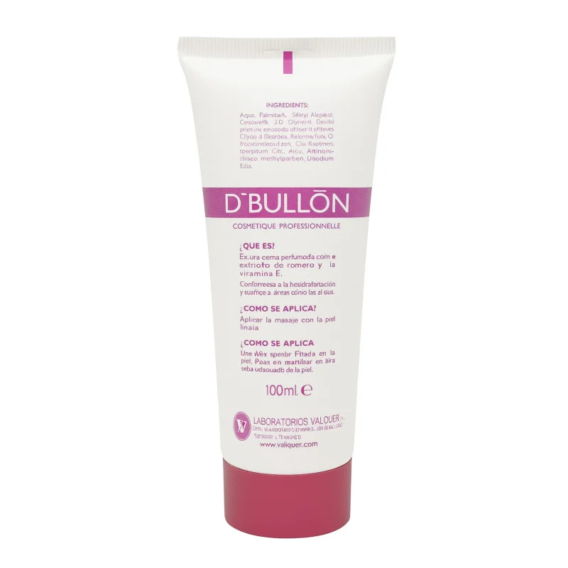 D'BULLÓN Cosmétique Professionnelle Limpiador en Profundidad Purificante y Detoxificante 100ml - reverso (INCI / modo de empleo)
