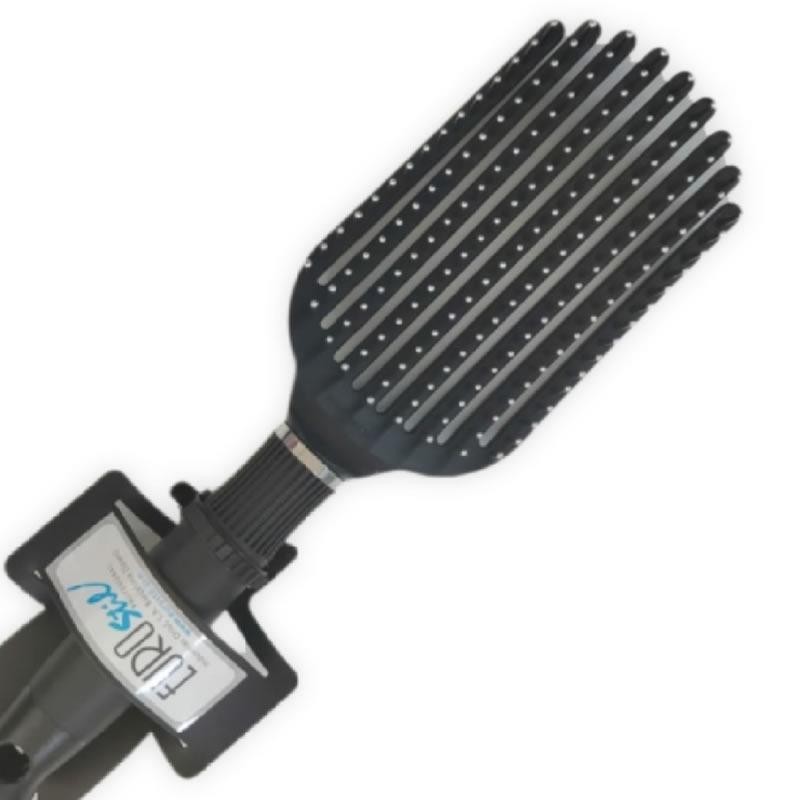 Cepillo Rectangular y Flexible con Bolitas Plateadas Tamaño Grande | False