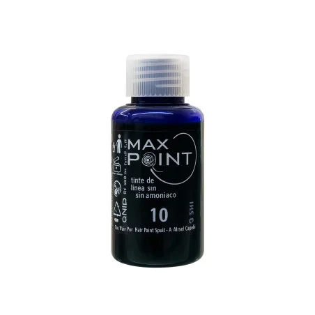 Max Point Tinte de Keratina Sin Amoniaco 10 Rubio Platino 60ml