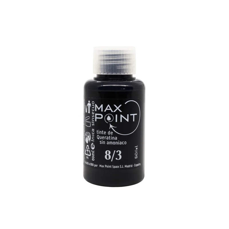 Max Point Tinte de Keratina Sin Amoniaco Nº8/3 60ml | Max Point