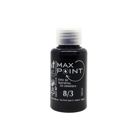Max Point Tinte de Keratina Sin Amoniaco 8/3 60ml