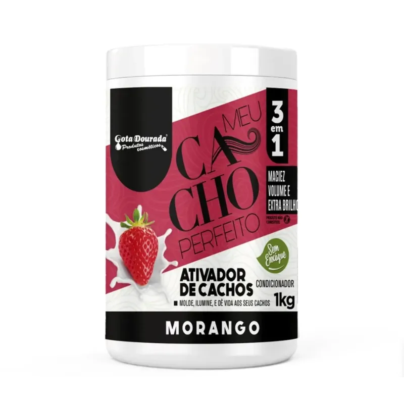 Gota Dourada Meu Cacho Perfeito Ativador Morango 1kg | Gota Dourada