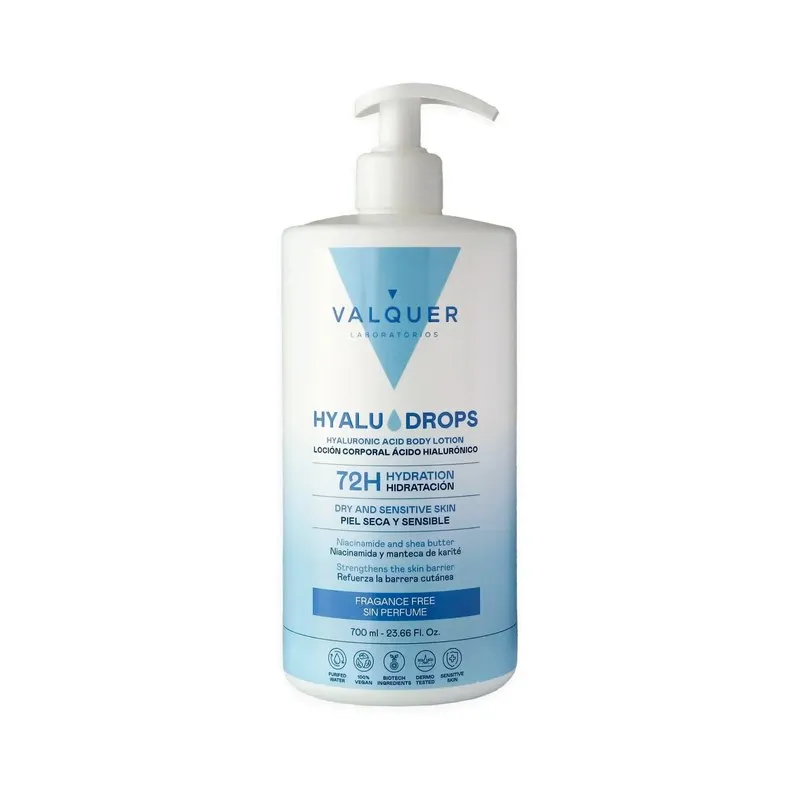 BODY Hialurónico Sin Perfume 700ml Azul | Valquer Profesional
