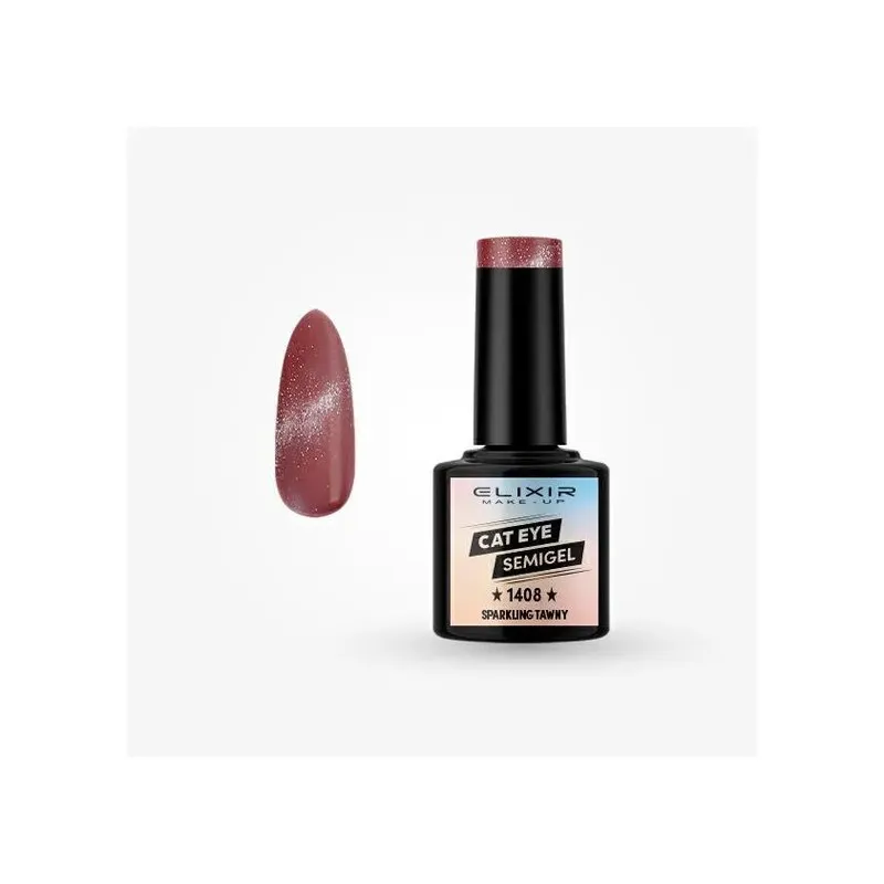 Esmalte SEMI ELIXIR Color SPARKLING TAWNY 1408-8ML (Ojo de Gato) | Carpel