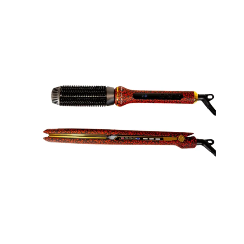 Plancha C3 Red Leopard + Hot Brush | CORIOLISS