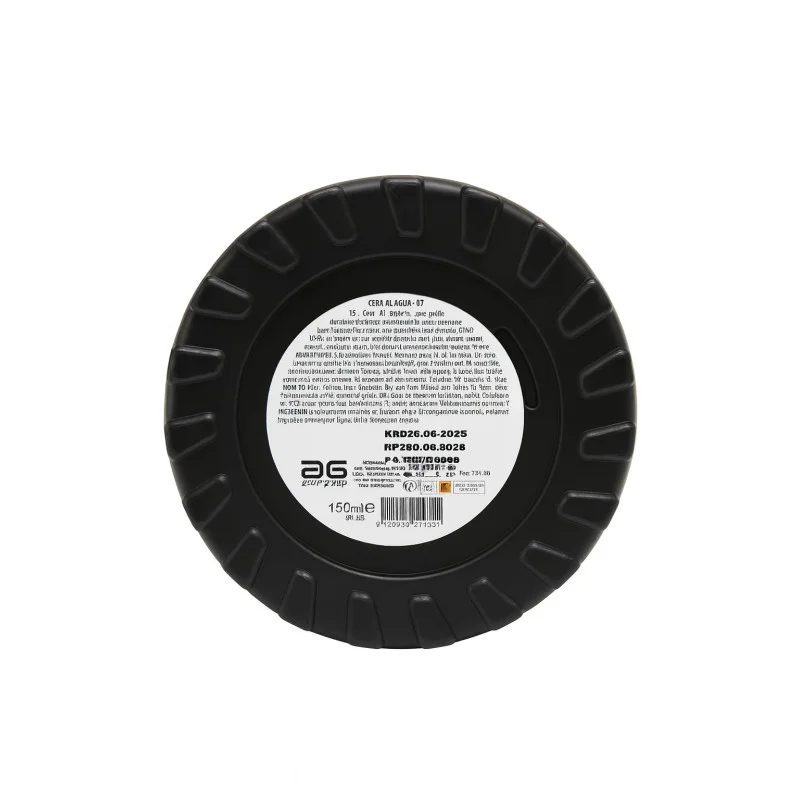 BLACK CHOW Aqua Wax Cera al Agua 150ml - reverso (INCI / modo de empleo)