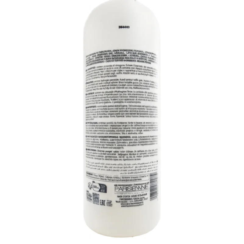 BLACK Emulsión Oxidante 5 Vol. 1000ml - reverso (INCI / modo de empleo)