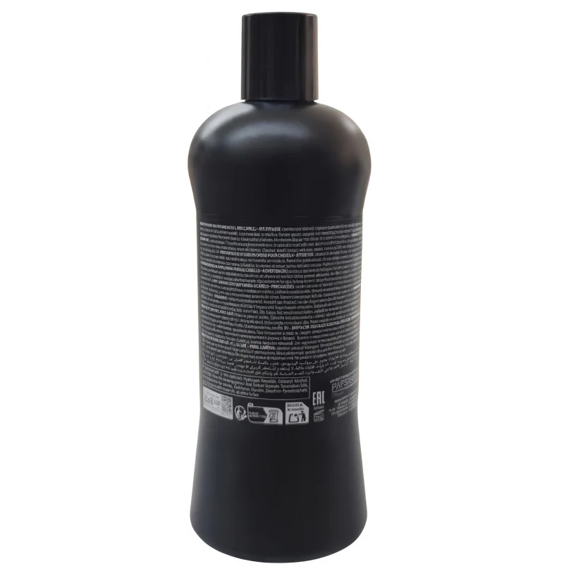 BLACK PROFESSIONAL LINE OXIDANTE 30 Vol 1000ml - reverso (INCI / modo de empleo)