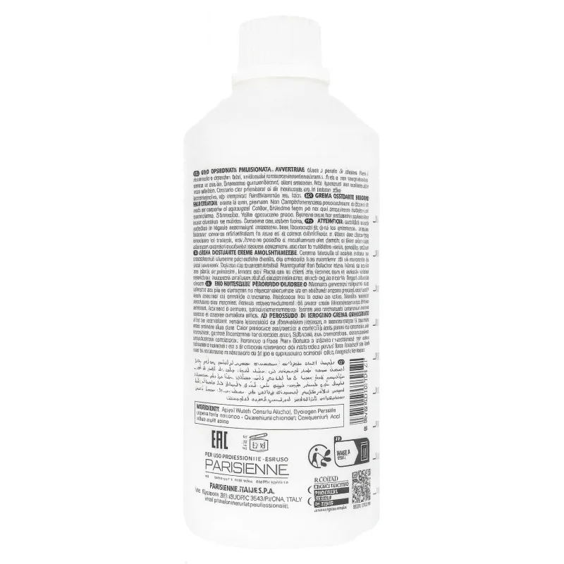BLACK PROFESIONAL OXIDANTE 10 Vol 250ml - reverso (INCI / modo de empleo)