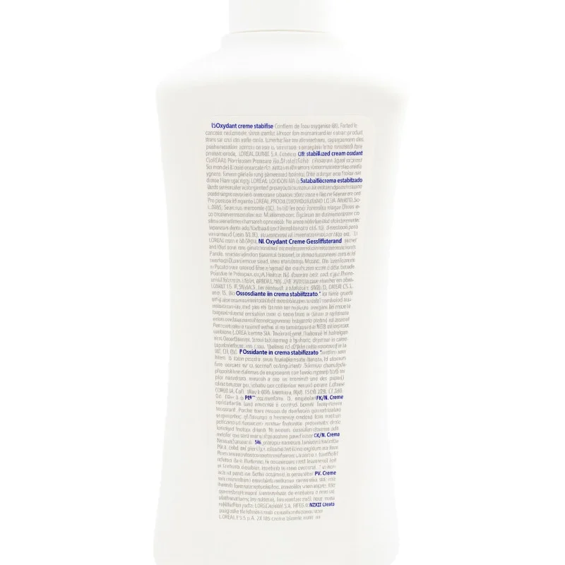 L'ORÉAL OXIDANTE 30 vol 9% 1000ml - reverso (INCI / modo de empleo)