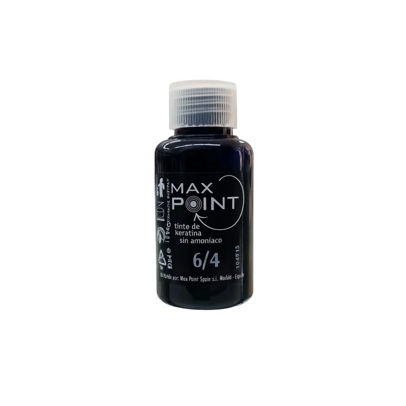 Max Point Tinte de Keratina Sin Amoniaco Nº6/4 Rubio Oscuro Cobrizo 60ml