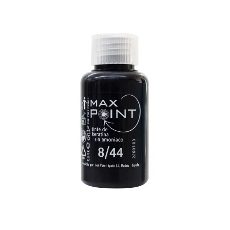 Max Point Tinte de Keratina Sin Amoniaco Nº8/44 Rubio Claro Cobrizo Intenso 60ml