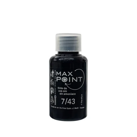 Max Point Tinte de Keratina Sin Amoniaco Nº7/43 Rubio Cobrizo Dorado 60ml
