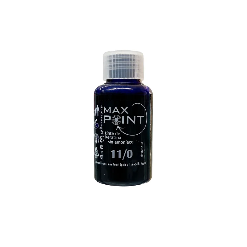 Max Point Tinte de Keratina Sin Amoniaco Nº11/0 Superaclarante Neutro 60ml