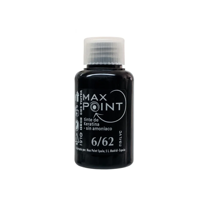 Max Point Tinte de Keratina Sin Amoniaco Nº6/62 Rubio Oscuro Rojo Irisado 60ml