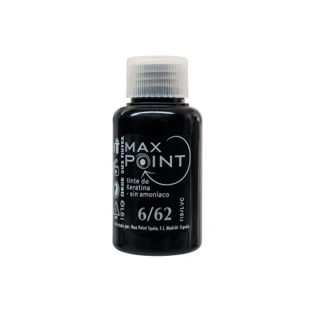 Max Point Tinte de Keratina Sin Amoniaco Nº6/62 Rubio Oscuro Rojo Irisado 60ml