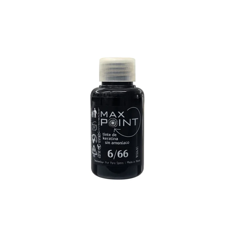 Max Point Tinte de Keratina Sin Amoniaco Nº6/66 Rojo Intenso 60ml