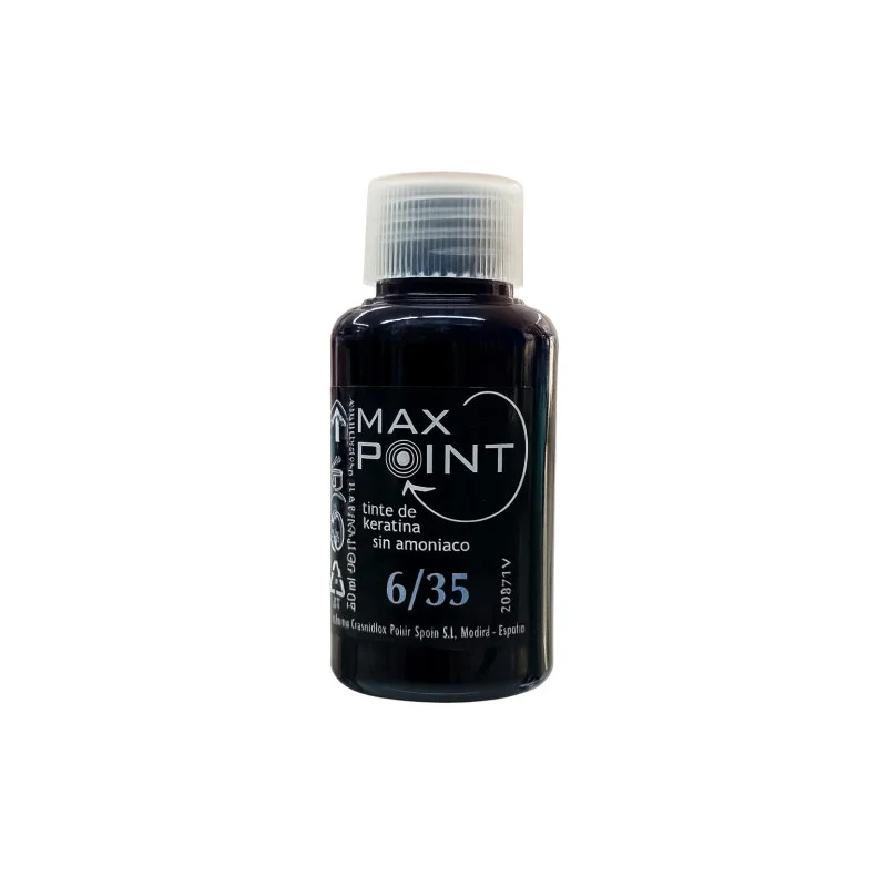Max Point Tinte de Keratina Sin Amoniaco Nº6/35 Rubio Oscuro Caliente 60ml
