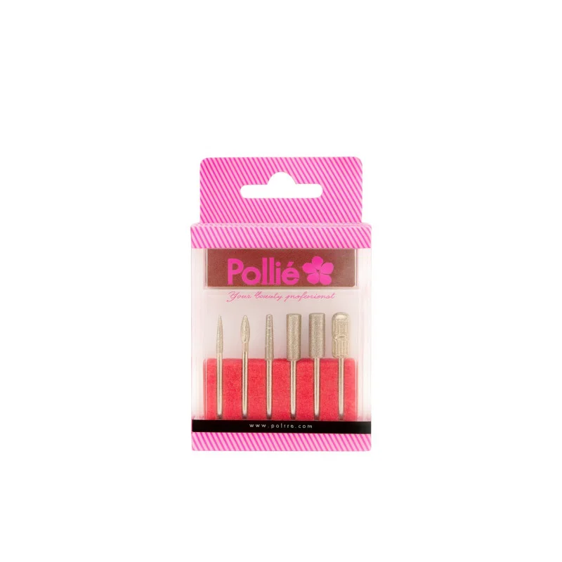 Fresa Cajita Brocas para Tornos 6 pcs + 6 Limas - reverso (INCI / modo de empleo)