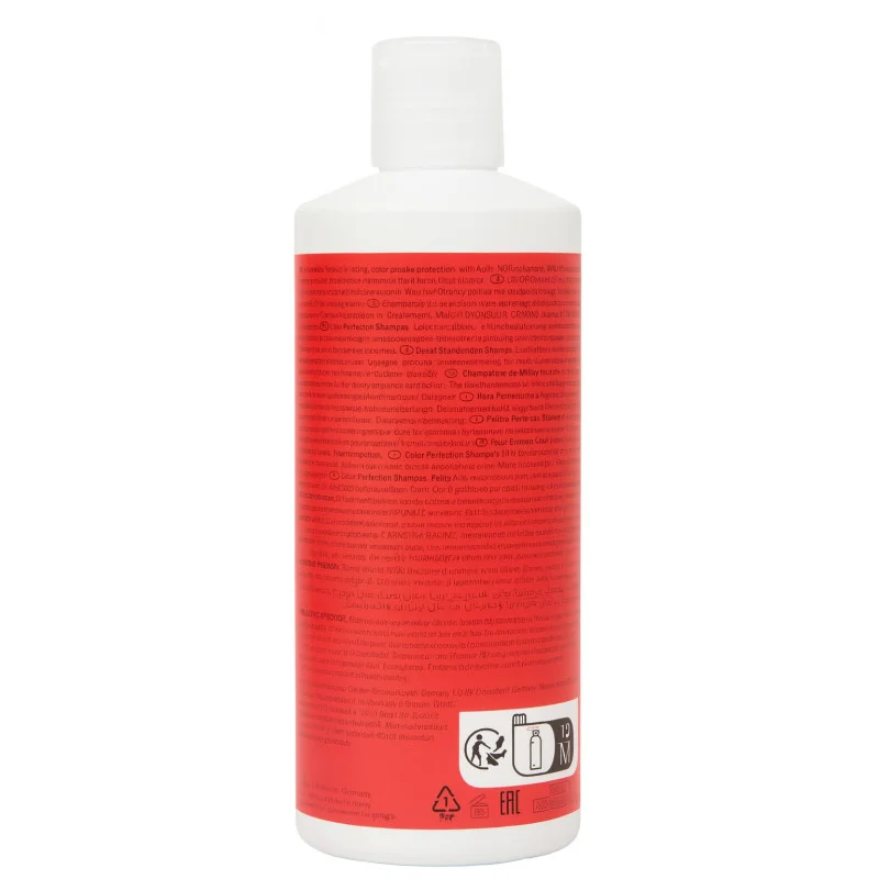 Wella Invigo Color Brilliance Champú Fino 500ml - reverso (INCI / modo de empleo)
