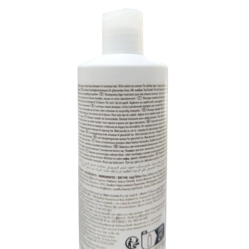 Wella professionals Oil Reflections Champú 500ml - reverso (INCI / modo de empleo)