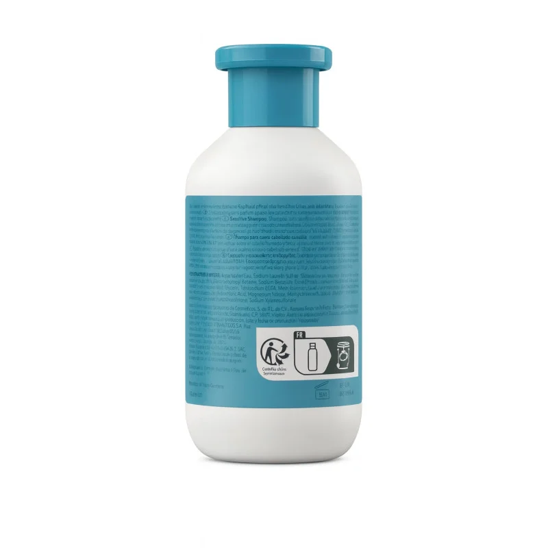 Wella professionals Invigo Senso Calm Champú Cuero Cabelludo Sensible 300ml - reverso (INCI / modo de empleo)