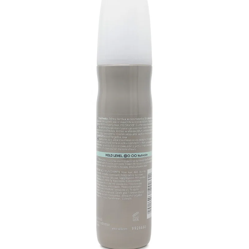 Wella professionals Nutricurls Fresh Up Spray Revitalizante 150ml - reverso (INCI / modo de empleo)