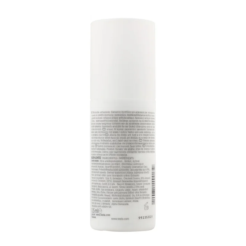 Wella professionals Nutricurls Curl Revive Balsamo Definidor de Rizos 150ml - reverso (INCI / modo de empleo)