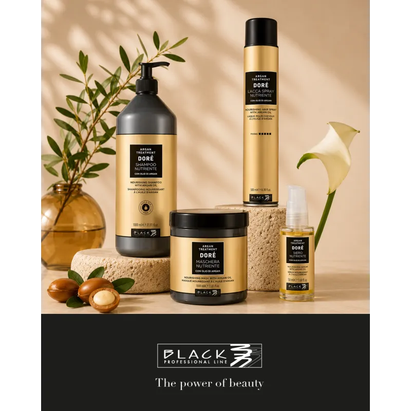 Black Professional Line DORE Argan Treatment Champú Nutriente 1000ml | Black Professional Line