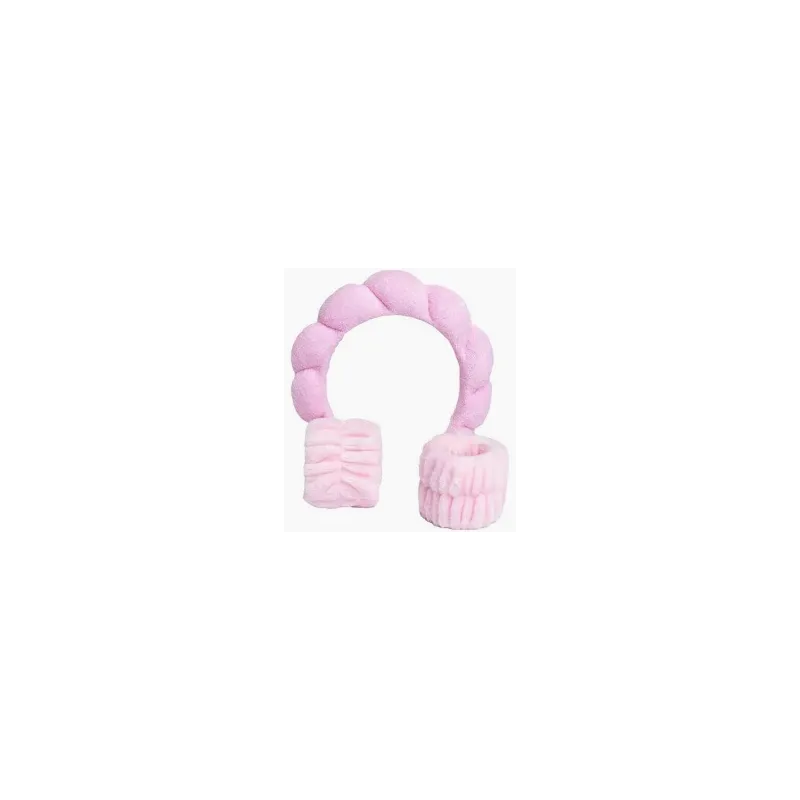 IDC INSTITUTE Diadema y muñequeras Skincare Headband and Wristband Rosa | IDC INSTITUTE