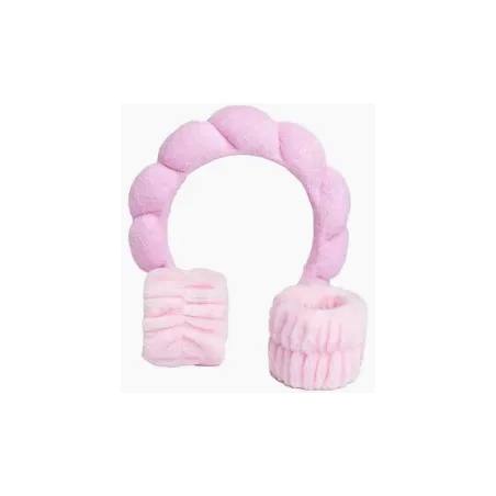 IDC Institute Diadema y Muñequeras Skincare Rosa