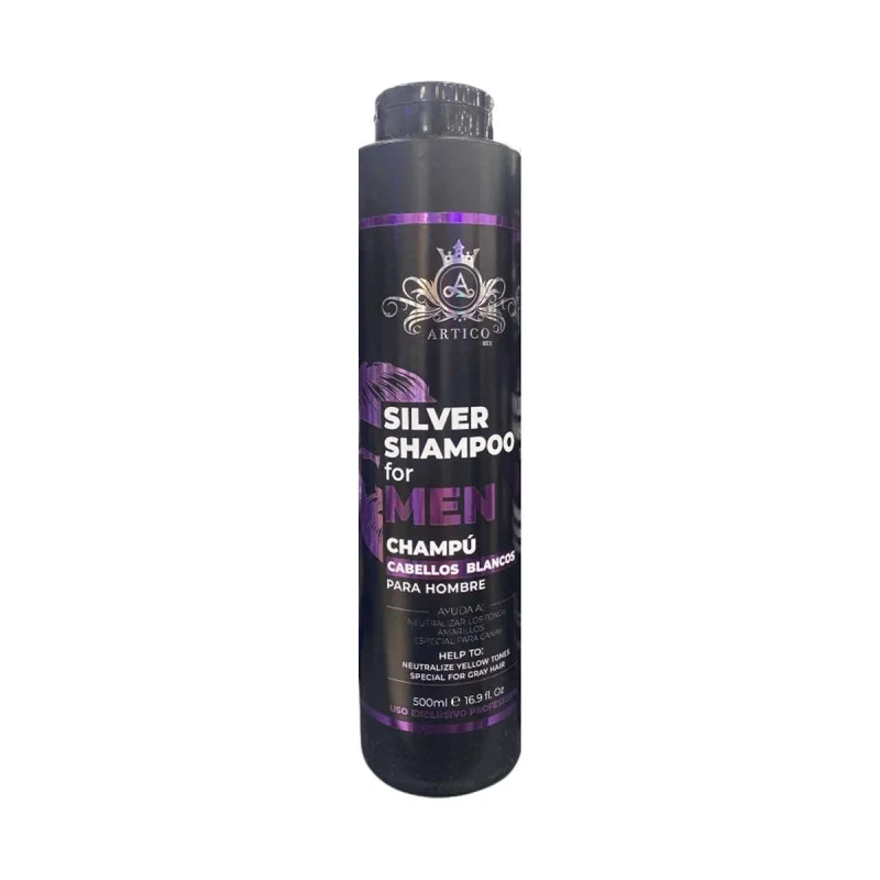 Artico Silver Shampoo Champú Neutralizador de Tonos Amarillos 500ml