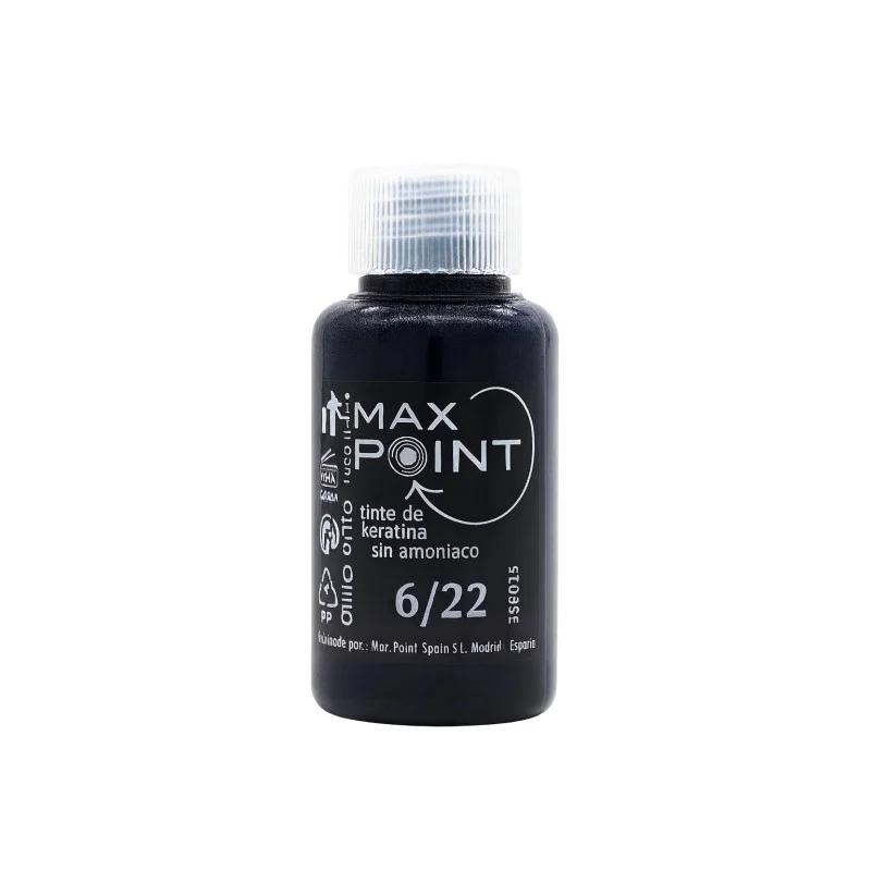 Max Point Nº6/22 Violeta Intenso Tinte de Keratina Sin Amoniaco 60ml