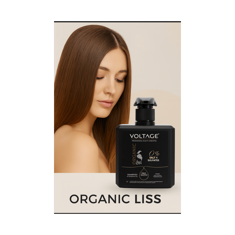 Champú Post-alisado Orgánico 0% Sal y Sulfatos 500 ml VOLTAGE | VOLTAGE