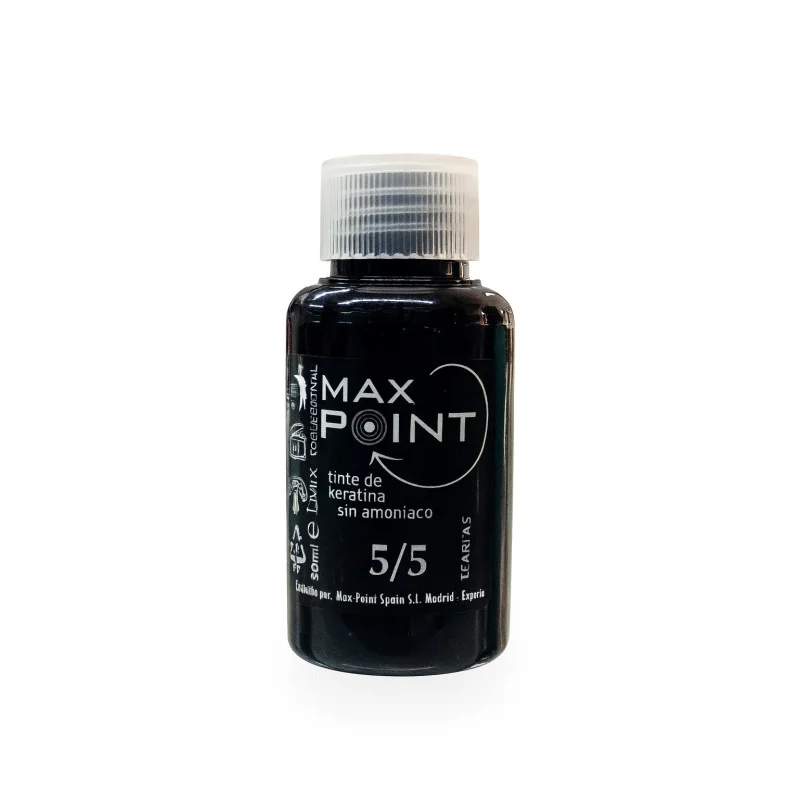 Max Point Nº5/5 Caoba Tinte de Keratina Sin Amoniaco 60ml