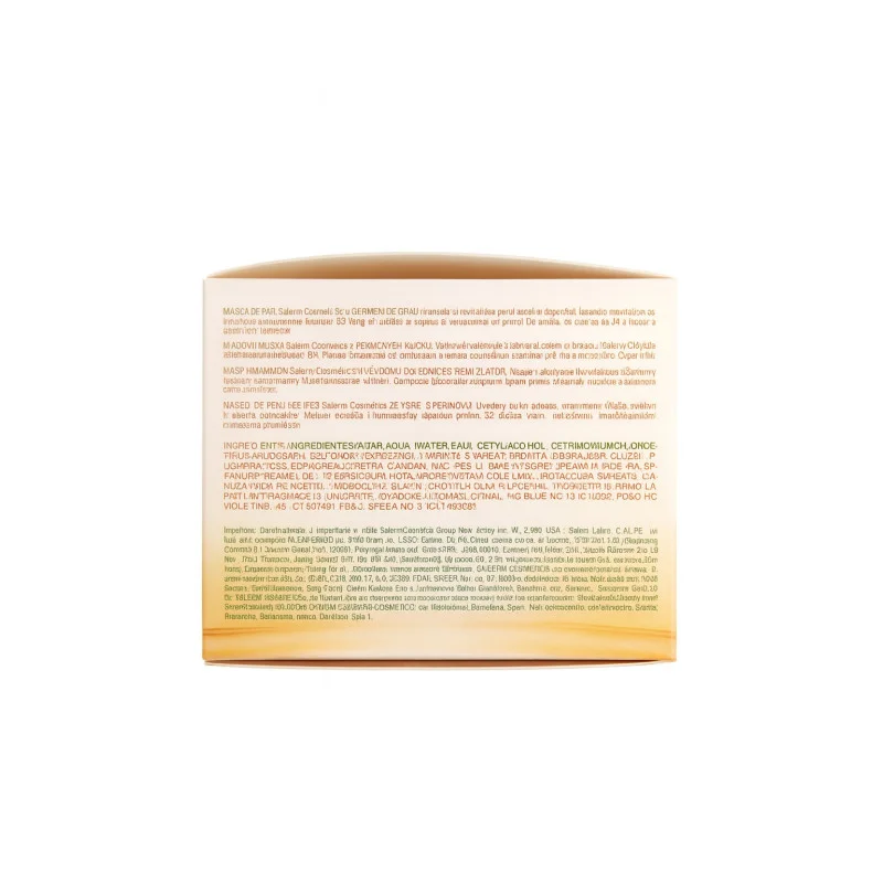 Salerm Germen Trigo Mascarilla Hidratante 200ml - reverso (INCI / modo de empleo)