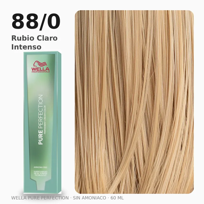 Wella Professionals Pure Perfection Coloración Sin Amoniaco 88/0 Rubio Claro Intenso 60ml