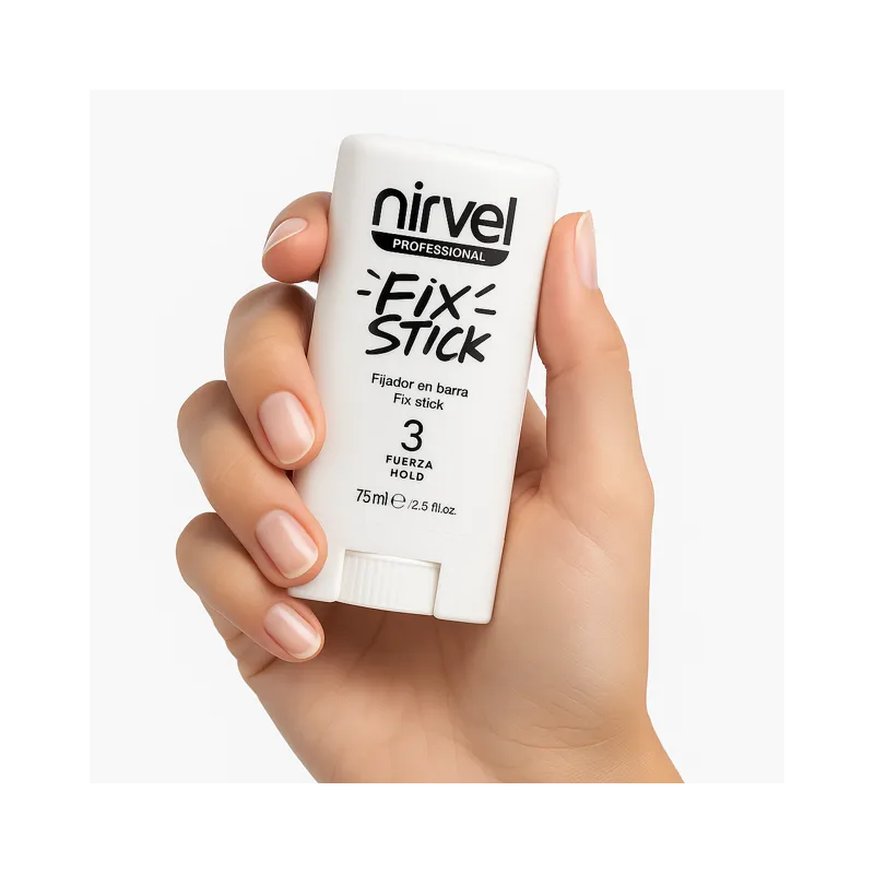 Cera Fijadora en Rolón Nirvel Fix Stick – Control de Baby Hair y Peinados Pulidos