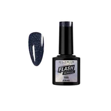 Elixir Flash Semigel Tinte Jet Black 8ml