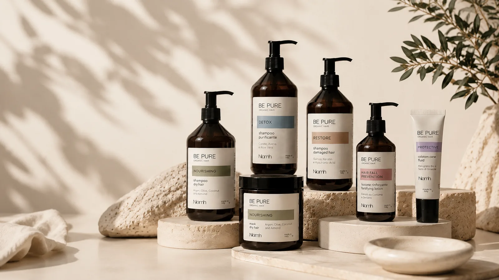 Be Pure Organic Hair colección completa